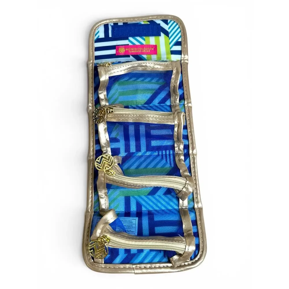 Macbeth Collection Margaret Josephs Travel Jewelry Roll Turquoise Gold Sea Life